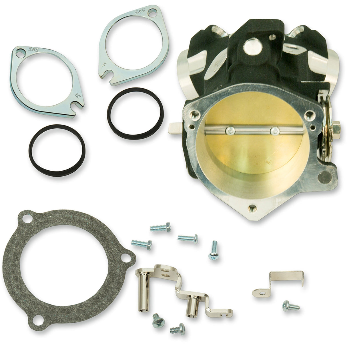 S&S Cycle Throttle Hog Cable Operated Throttle Body Kit Black 66 Mm - 170-0342 For Harley Motorcycles 2002-2005