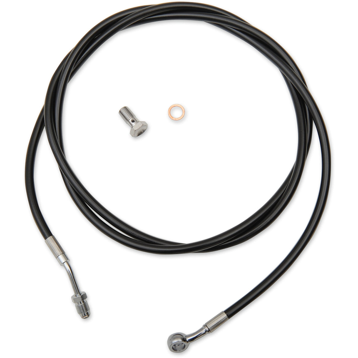 LA CHOPPERS 0652-2134 LA-8054C16B Black Vinyl Clutch Cable - 15" - 17" Ape Hanger Handlebars - Black Vinyl