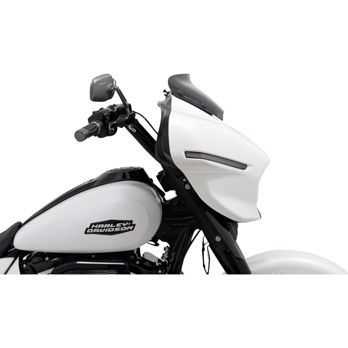 Memphis Shades Spoiler Windshield 2" Dark Black Smoke - MEP88610 For Harley Street Glide 2023-2026