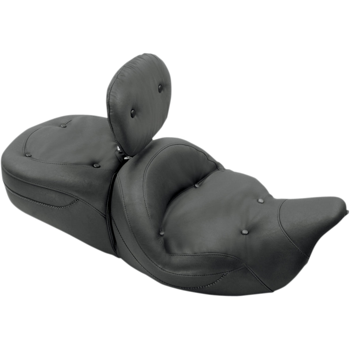 Mustang Super Touring 2-Up Vinyl Seat Regal Driver Backrest - 79558 For Harley Touring 2008-2025