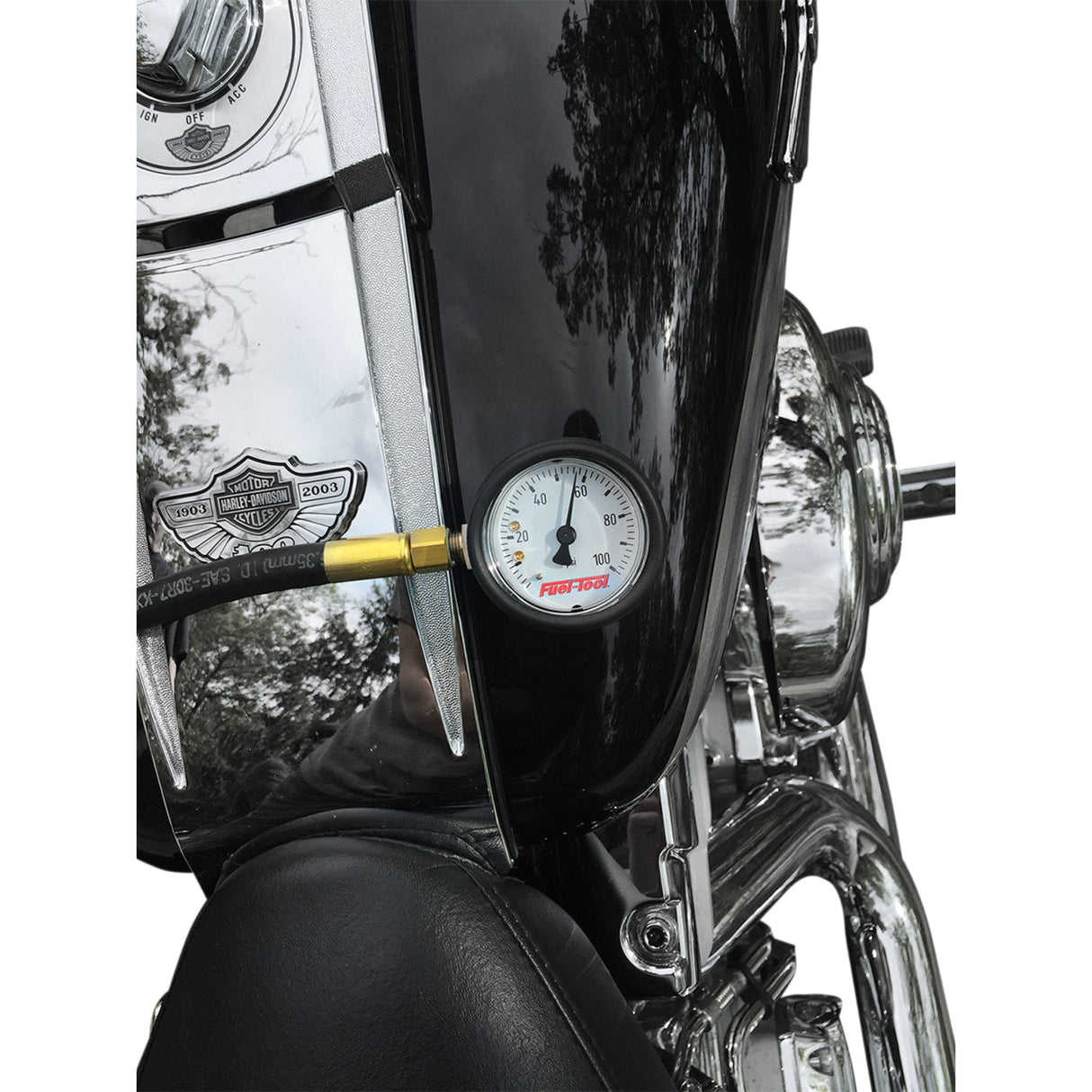 FUEL-TOOL 3850-0303 MC800 Fuel Pressure Gauge Gauge - Fuel Pressure - Magnetic - 360°