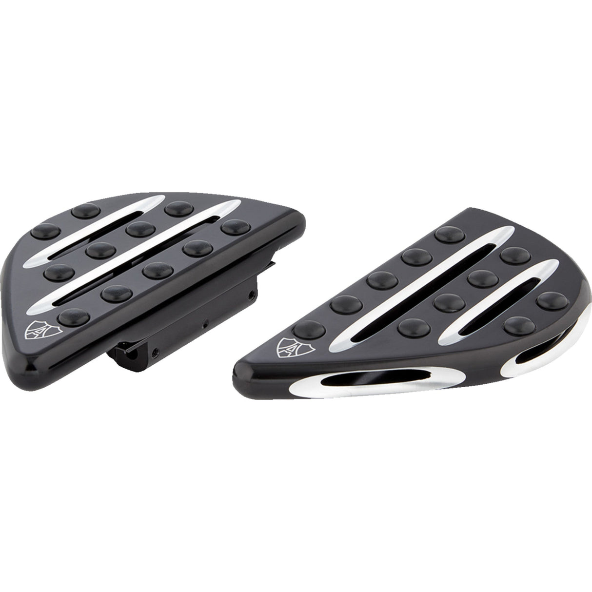 Arlen Ness Deep Cut Floorboards Passenger Black - 06-867 For Harley Motorcycles 1980-2026