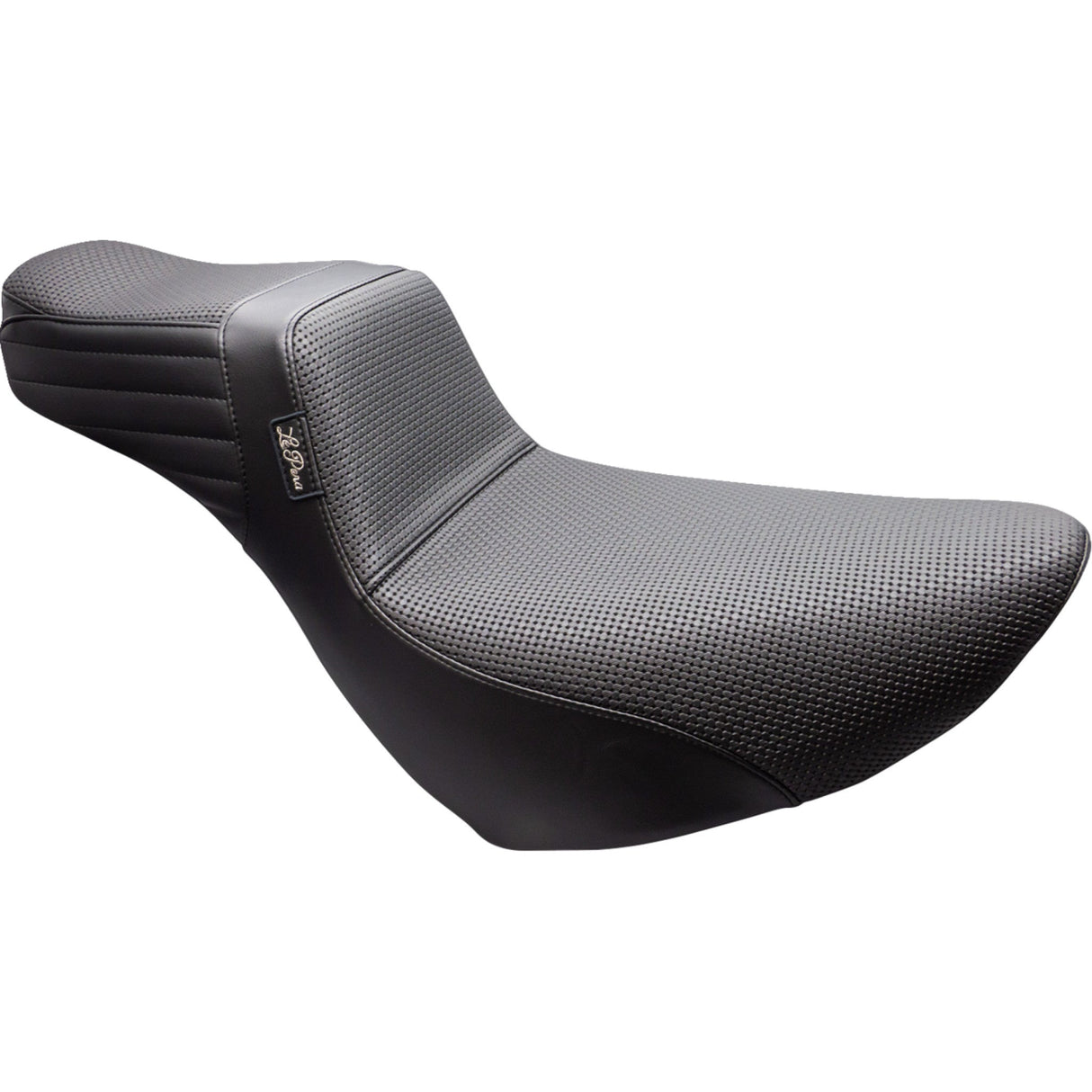 LePera Tailwhip Daddy Long Legs Low Rider Seat Basketweave Black FL FX - LYR-580DLBW For Harley Softail 2018-2024