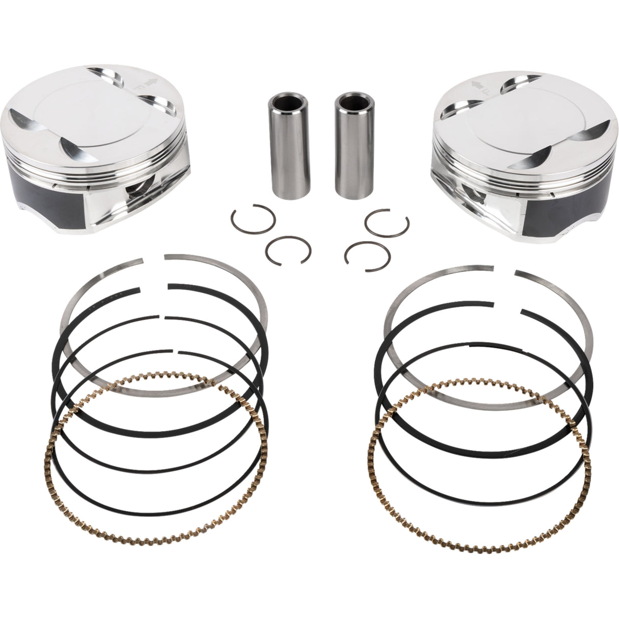 JE Pistons Piston Kit 4.255" Bore 4.375" Stroke 11.5:1 CR 107" M8 - 399155 For Harley Motorcycles 2017-2024