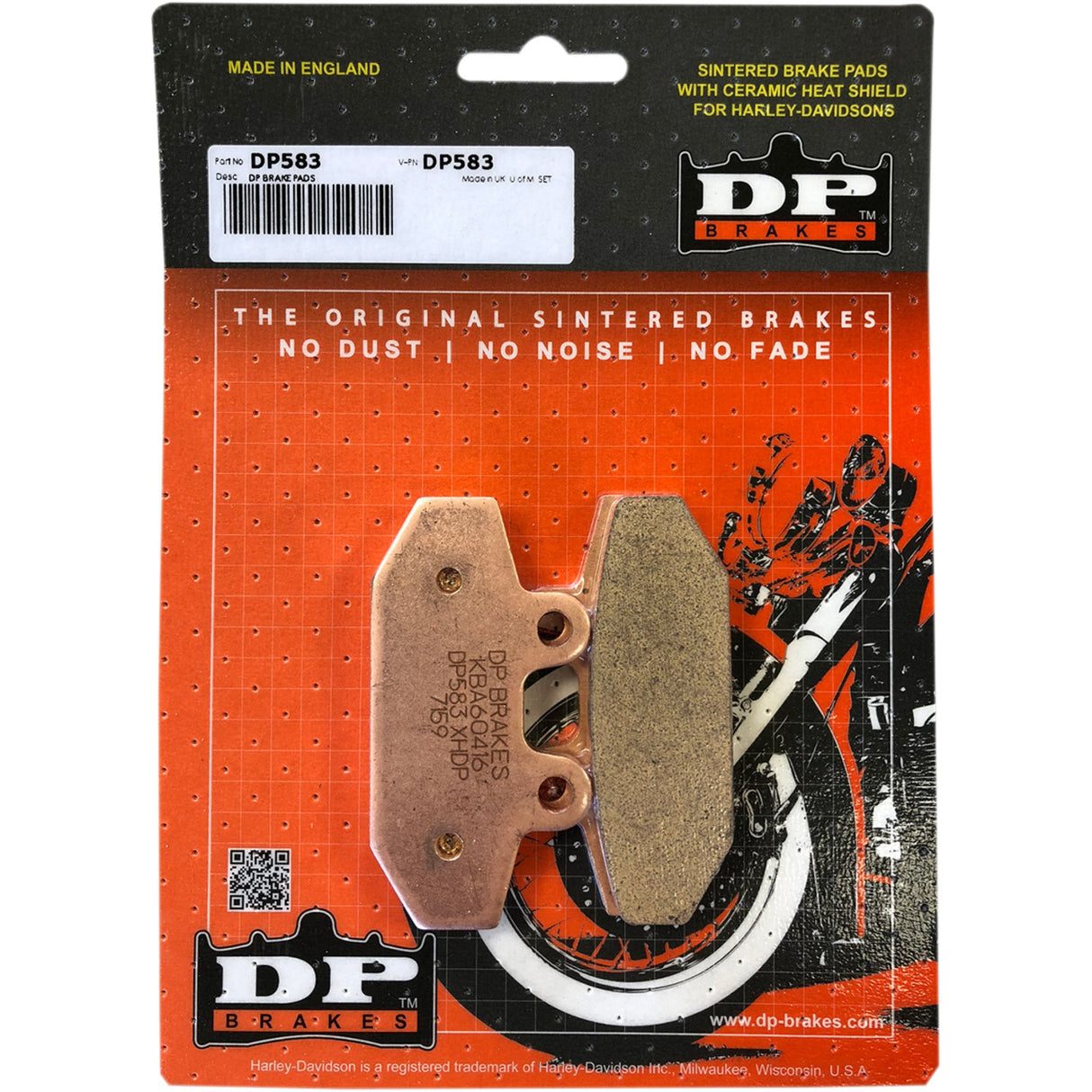 DP BRAKES 1721-2726 DP583 Sintered Metal Harley/Buell Brake Pads Sintered Brake Pads - DP583