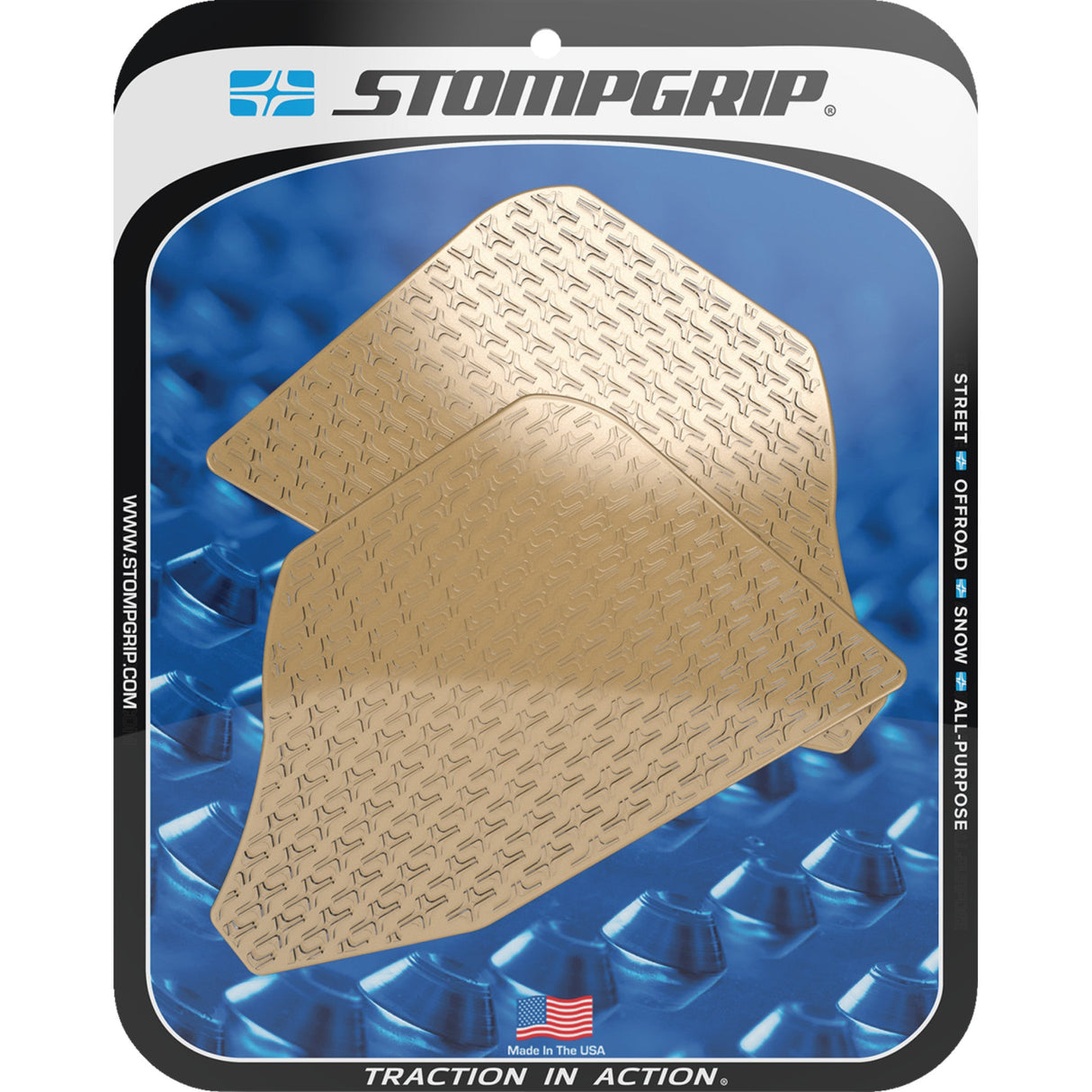 STOMPGRIP 4320-2801 55-14-0185C Icon Profile Traction Pad Tank Grips Traction Pad Tank Grips - Icon - Clear - Multistrada V4