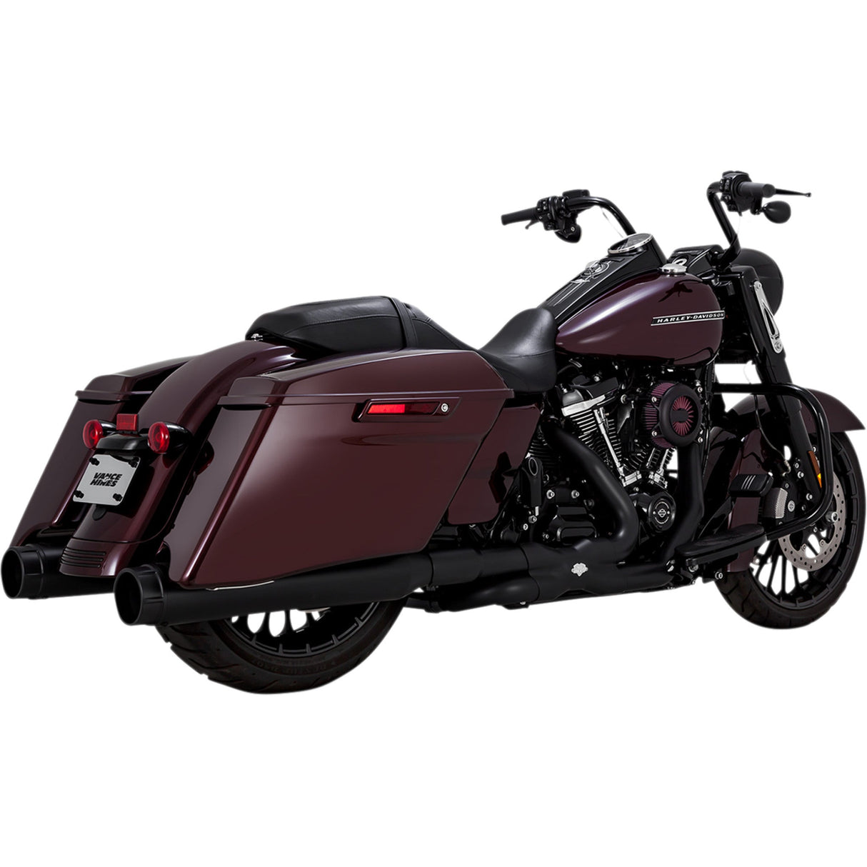 Vance & Hines Torquer 450 Slip-On Mufflers Black - 46674 For Harley Touring 2017-2026