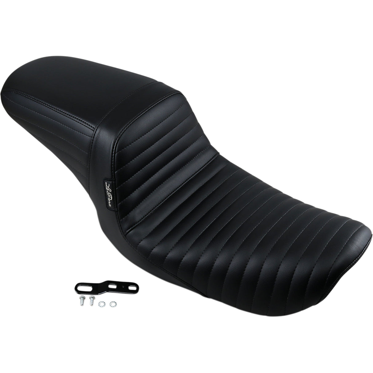 LePera Kickflip Seat — Pleated Black - LN-591PT For Harley Dyna 1999-2003