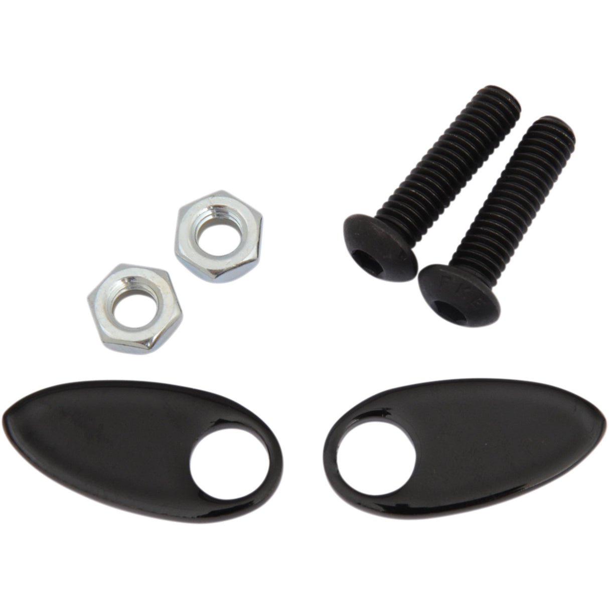 Cycle Visions Rear Turn Signal Cover Plates Black - CV-4813B For Harley Motorcycles 2006-2017