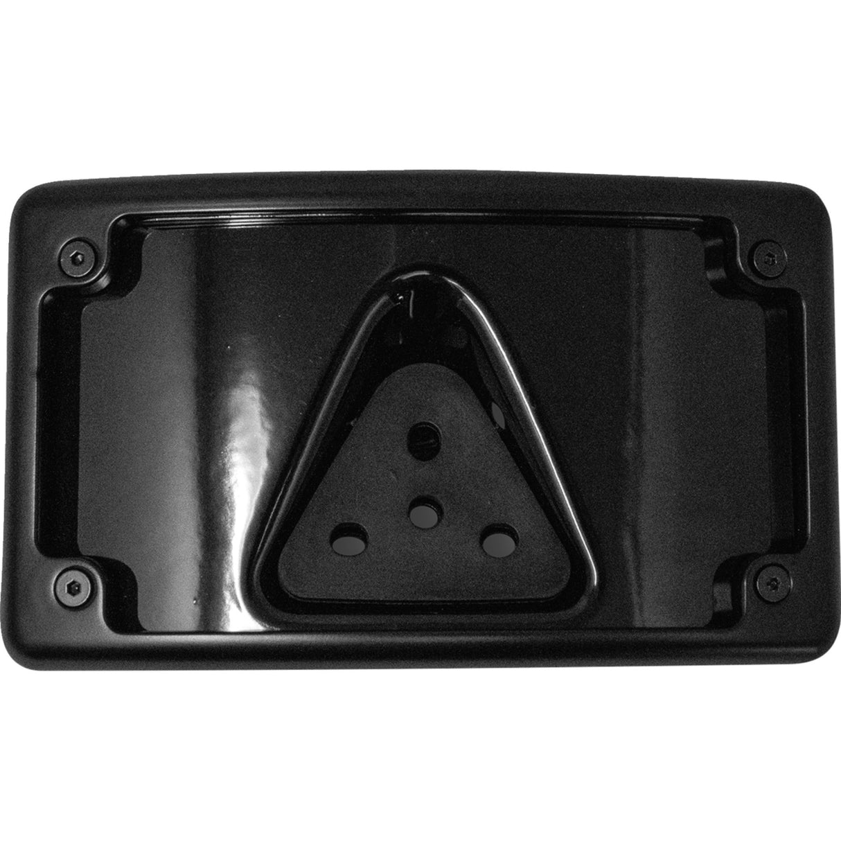 KODLIN USA 2030-2464 KUS20352 Curved Laydown License Plate Kit 3-Hole License Plate Mount - Curved - Black