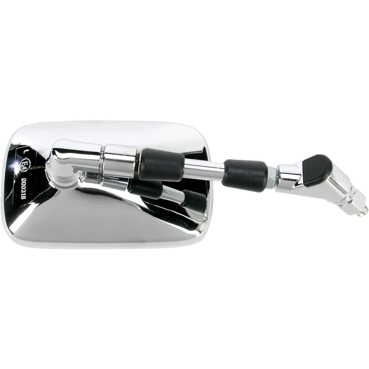 EMGO 0640-0702 20-55222 OEM-Style Replacement Mirror Mirror - Side View - Rectangle - Chrome - Left