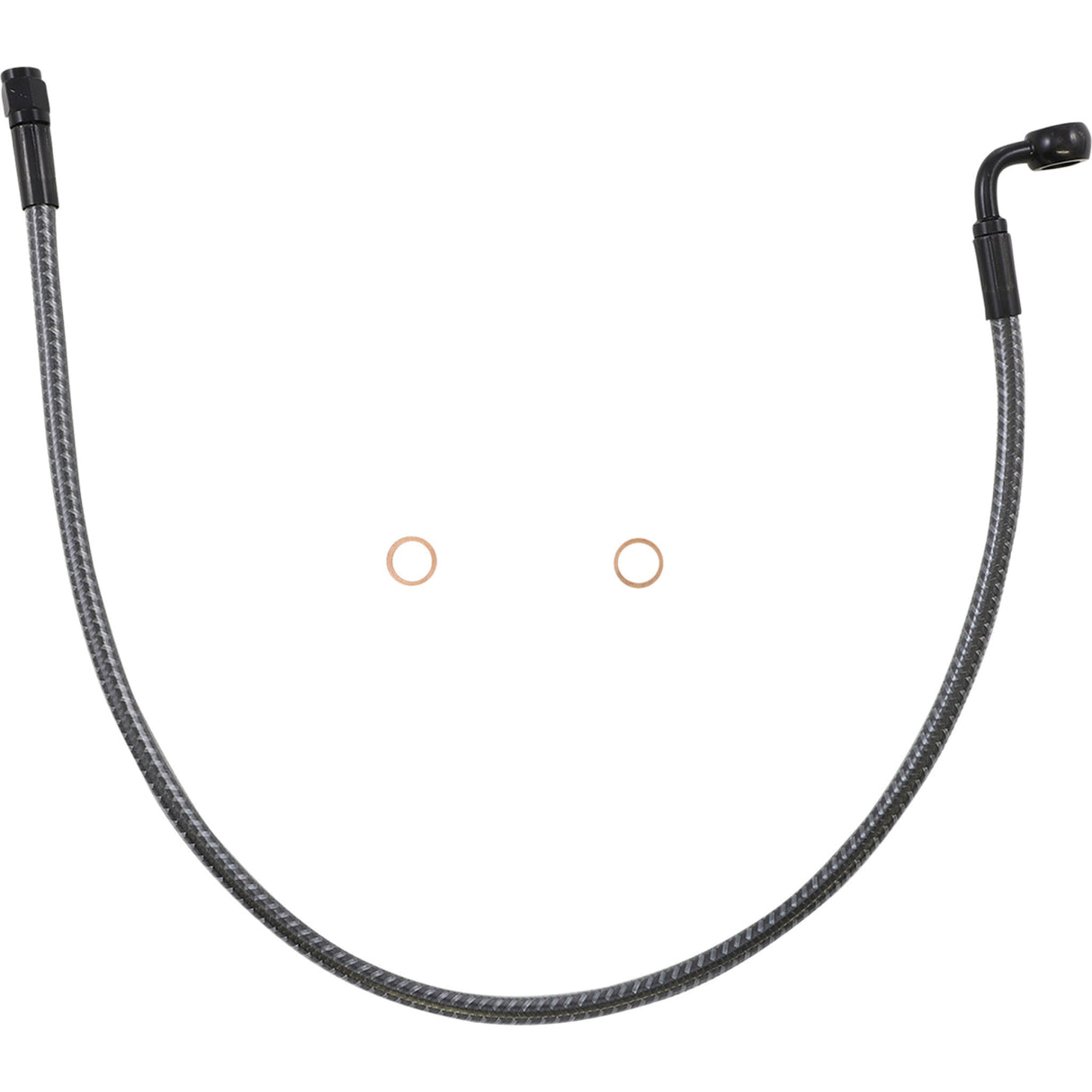 MAGNUM SHIELDING 1741-6307 AS77224 KARBONFIBR Designer Series ABS-Specific Front Upper Brake Kit - Brake Line - Front - 10 mm - 90° - 24" - KARBONFIBR