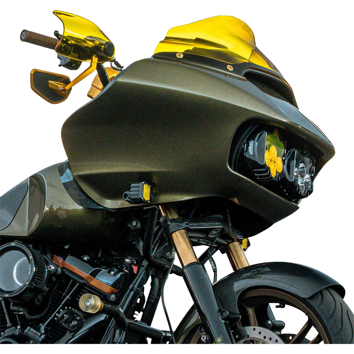 KLOCK WERKS 0635-2827 KWS-01-0131-23 Flare® Handguards '23-'25 harley-davidson - yellow