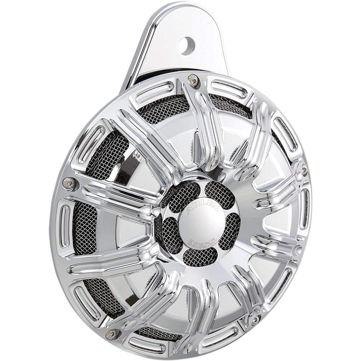 Arlen Ness Billet Horn 10 Gauge Chrome Universal - 70-251 For Harley Motorcycles 1991-2025