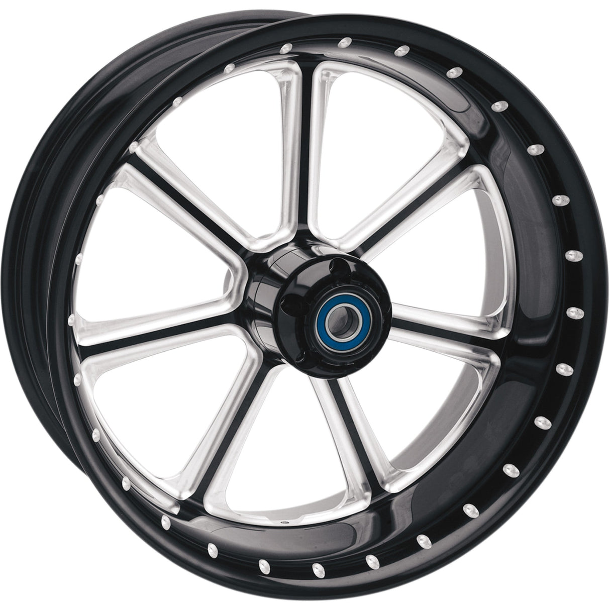 RSD Diesel One-Piece Aluminum Wheel Diesel Front Dual Disc With ABS Black Contrast Cut™ 21x3.5 - 12047106DIEJBM For Harley Touring 2014-2023