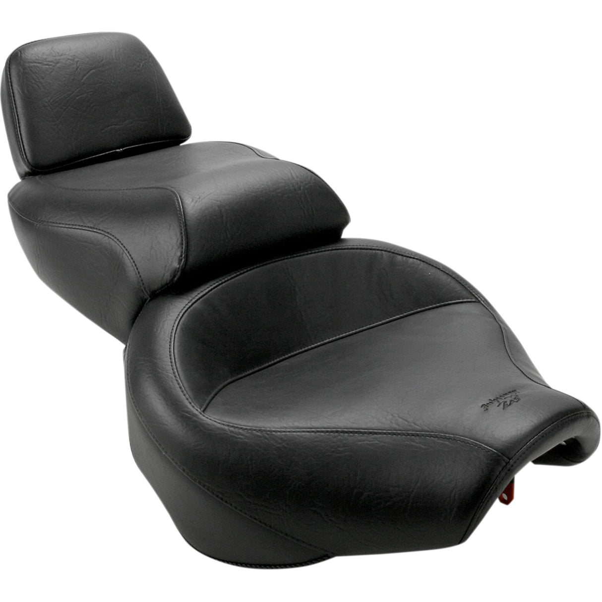 MUSTANG 0810-0386 75244 Vintage Wide Touring Seat Seat - Vintage - Wide - Touring - Without Driver Backrest - One-Piece - Smooth - Black - Virago