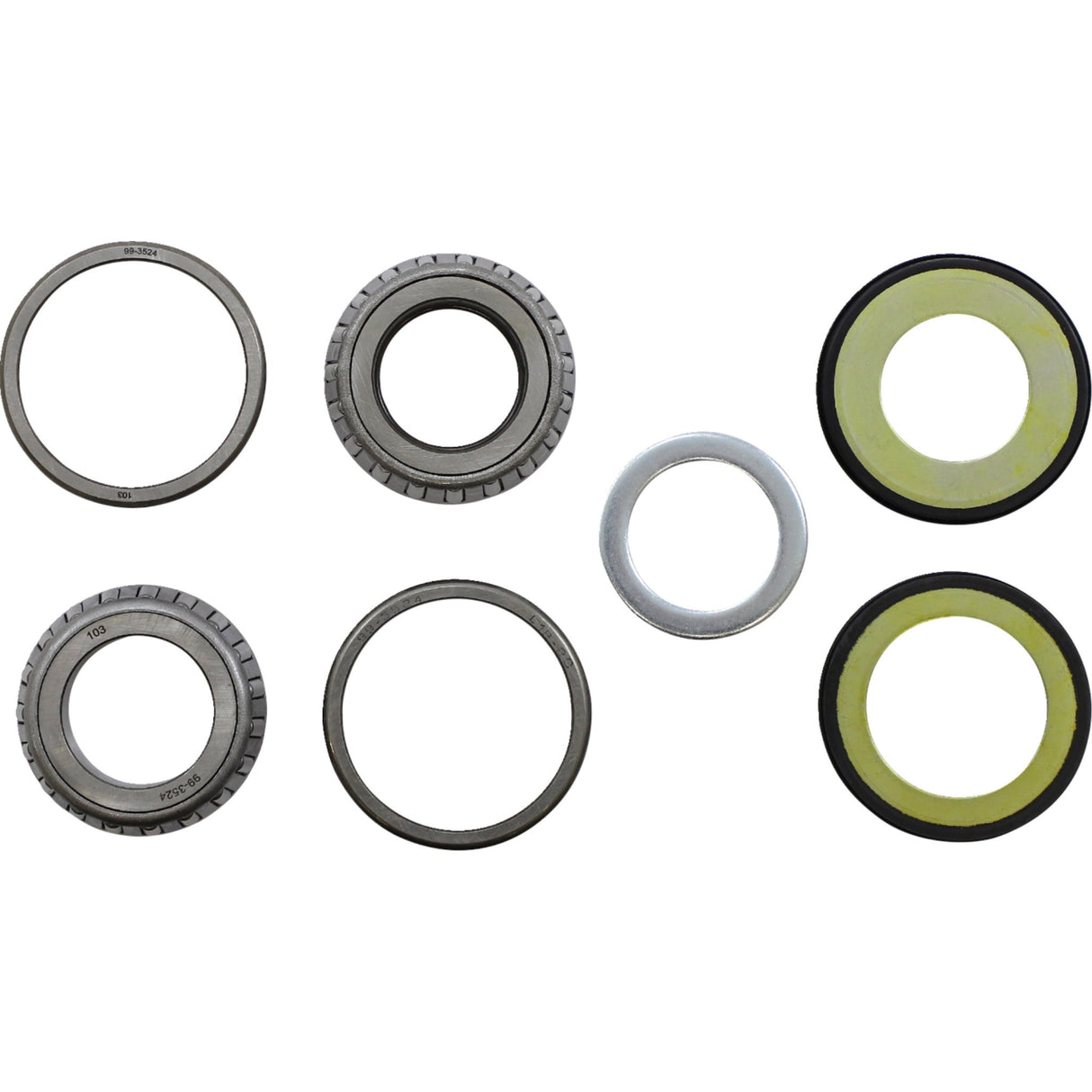 ALL BALLS 0410-0191 22-1066 Steering Stem Tapered Roller Bearings and Seals Kit Steering Stem Bearing - Honda