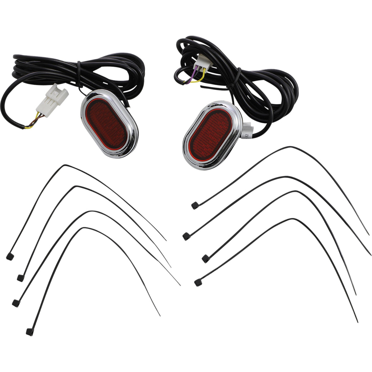CUSTOM DYNAMICS 2040-2745 CD-PLUG-RC PLUGZ™ Antenna Grommet Lights - Red Lens - Chrome