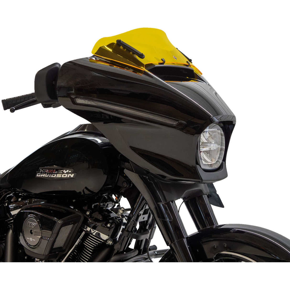 Klock Werks Kolor Flare® Windshield 6-1/2" Yellow - KWW-01-0743 For Harley Street Glide 2023-2026