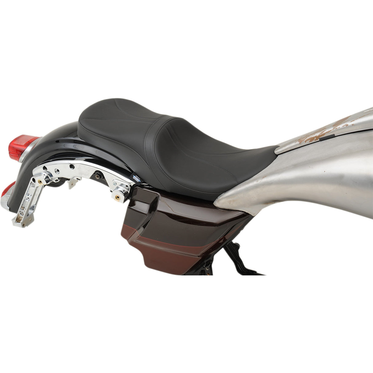 DRAG SPECIALTIES 0801-1075 Low Profile Touring Seat Low Touring Seat - Mild Stitched - Razorback Tanks - FL '10-'23