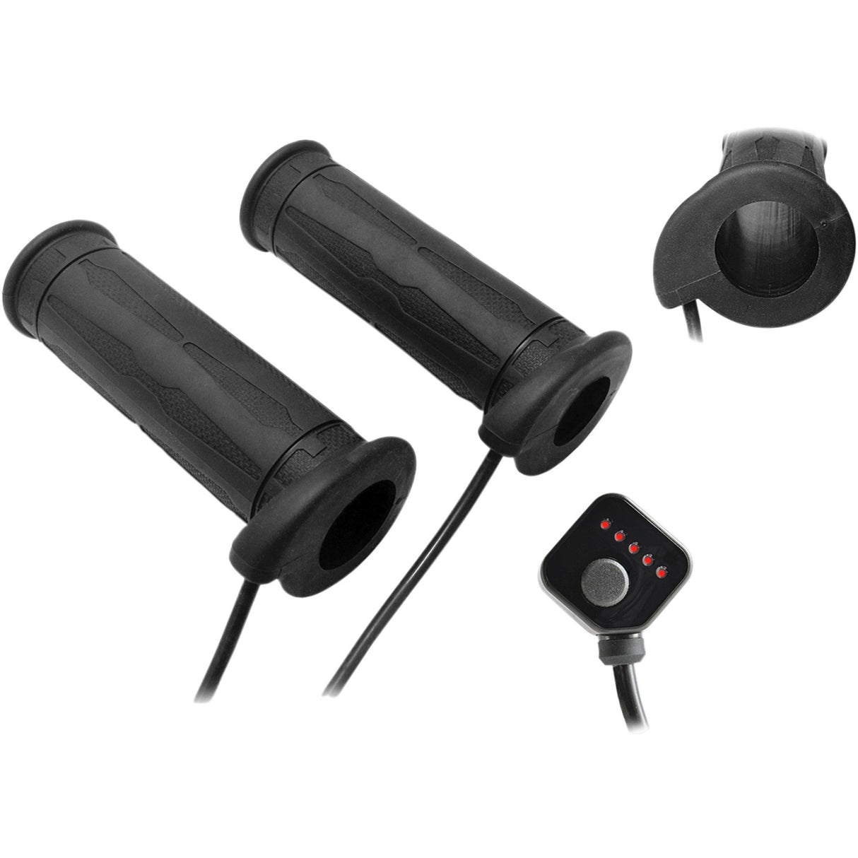 KOSO NORTH AMERICA 0631-0167 AM10703G 5 Level Twist Throttle Heated Grips Grips - Heated - Twist Throttle - 5 Level - 7/8"