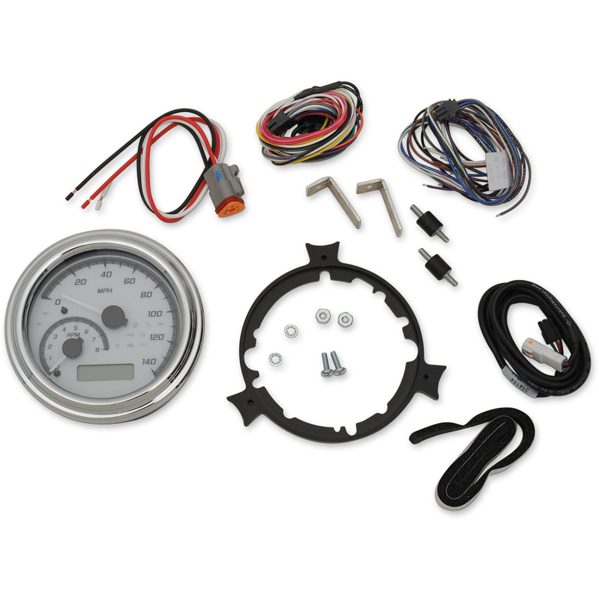 DAKOTA DIGITAL 2210-0381 MVX-2002-WG-C MVX Series Analog Gauge System — 2002WGC Model - MXV Series Analog Gauge System - White/Gray/Chrome