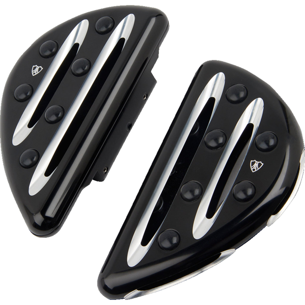 Arlen Ness Deep Cut Floorboards Passenger Black - 06-867 For Harley Motorcycles 1980-2026