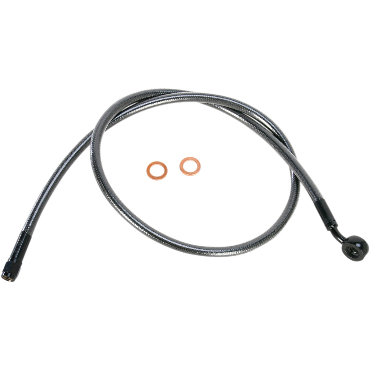 MAGNUM SHIELDING 1741-3720 AS47936 Alternate Length Designer Series ABS-Specific Front Brake Line Kit - 7/16"-35° - 36" - Black Pearl