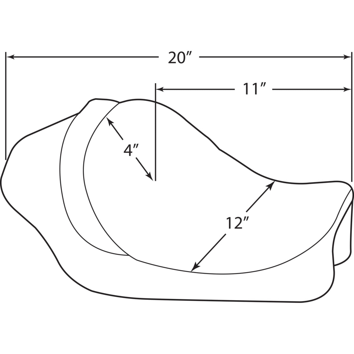 Drag Specialties Seat - 0804-0391 For Harley Sportster 2004-2022