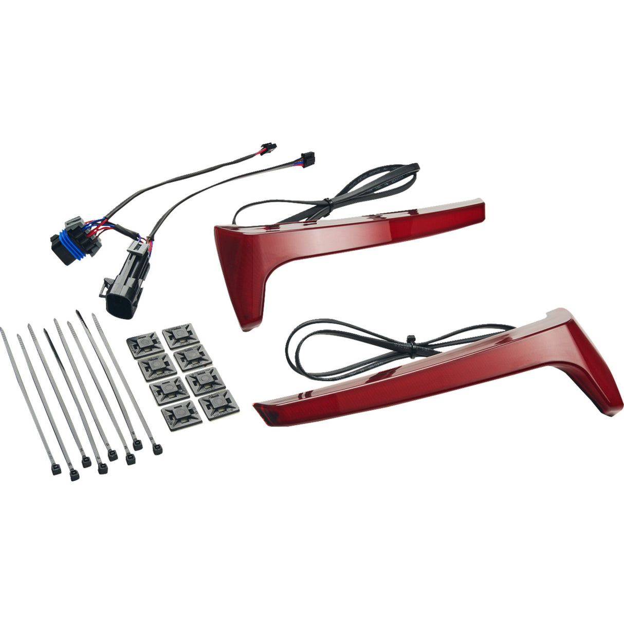 Ciro Saddlebag Lights Red Lens Red Turn Signal - 4R110 For Indian 2014-2026