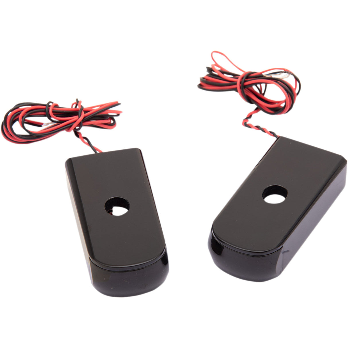 Alloy ART Fender Strut LED Marker Lights LED Smoke Red Black - SSL-SB-2B For Harley Softail 2018-2020