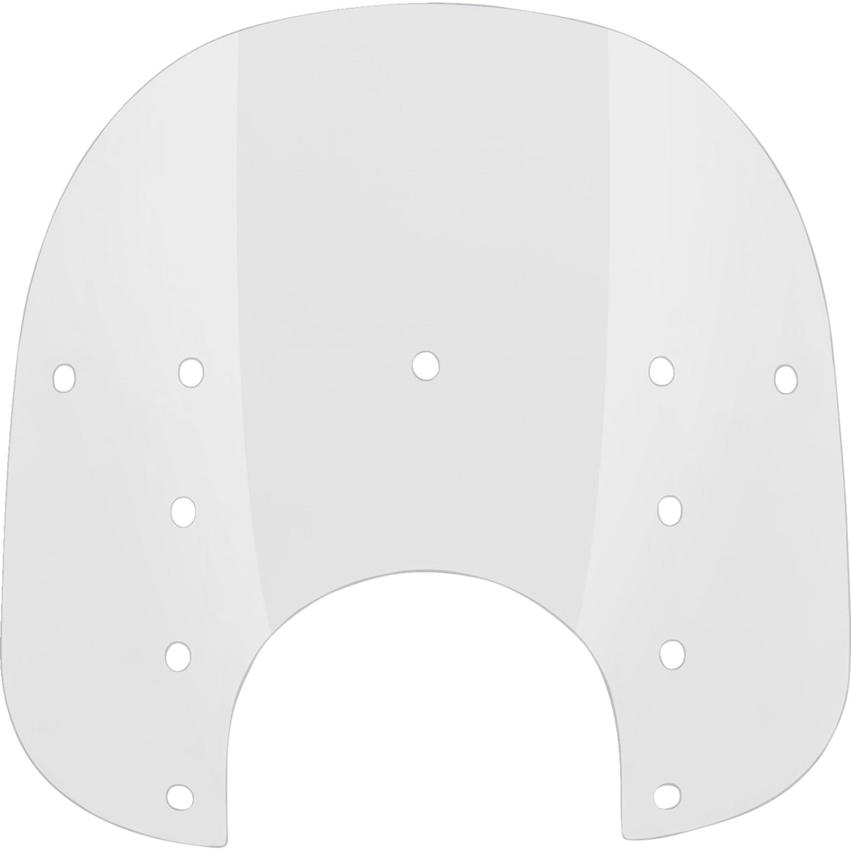 MEMPHIS SHADES 2313-0085 MEP3520 Replacement Fats Windshield Plastic Fats Windshield - 15" - 9" Headlight Cutout - Clear