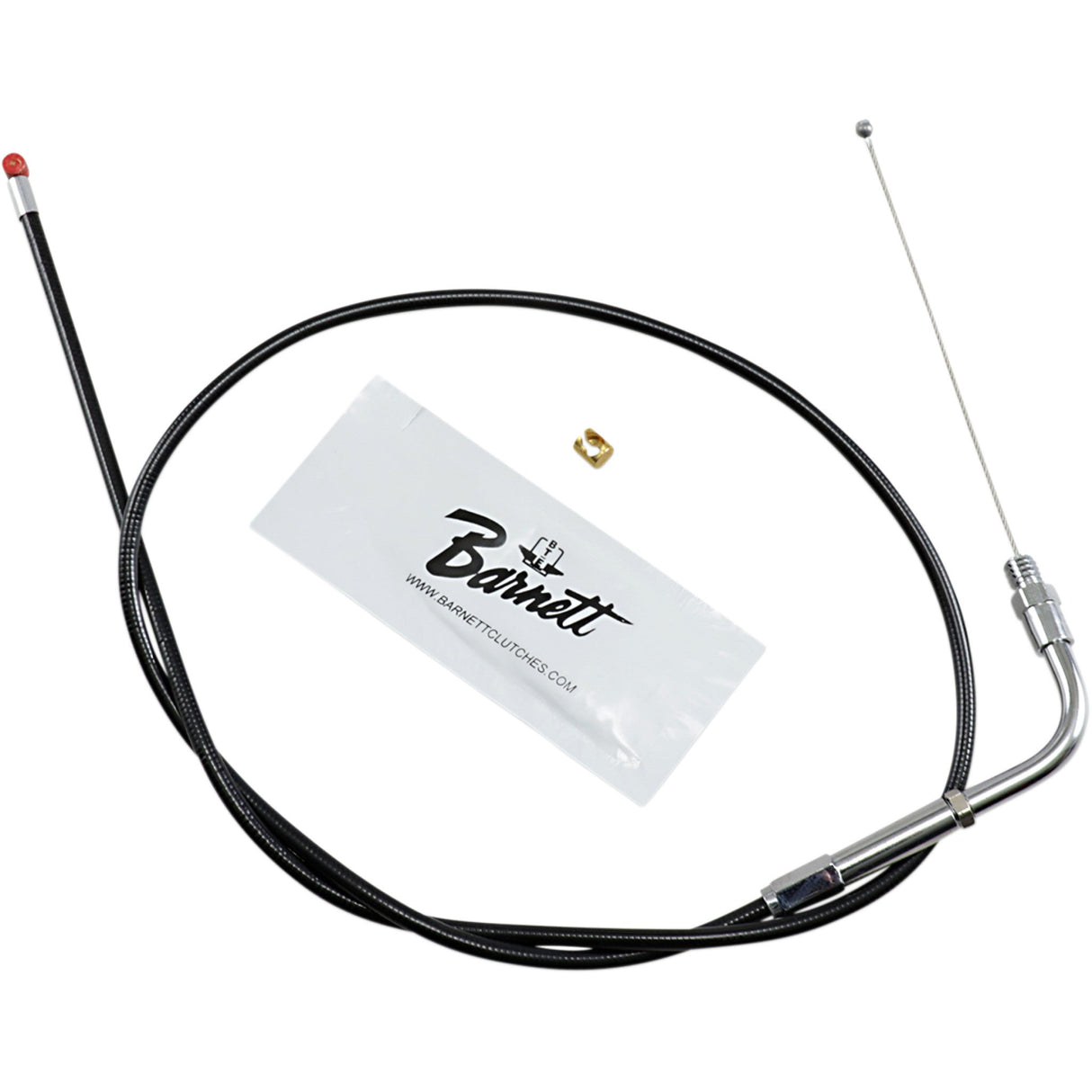 Barnett Black Vinyl Throttle Idle Cable 32" Length - 101-30-30014 For Harley 1990-1995