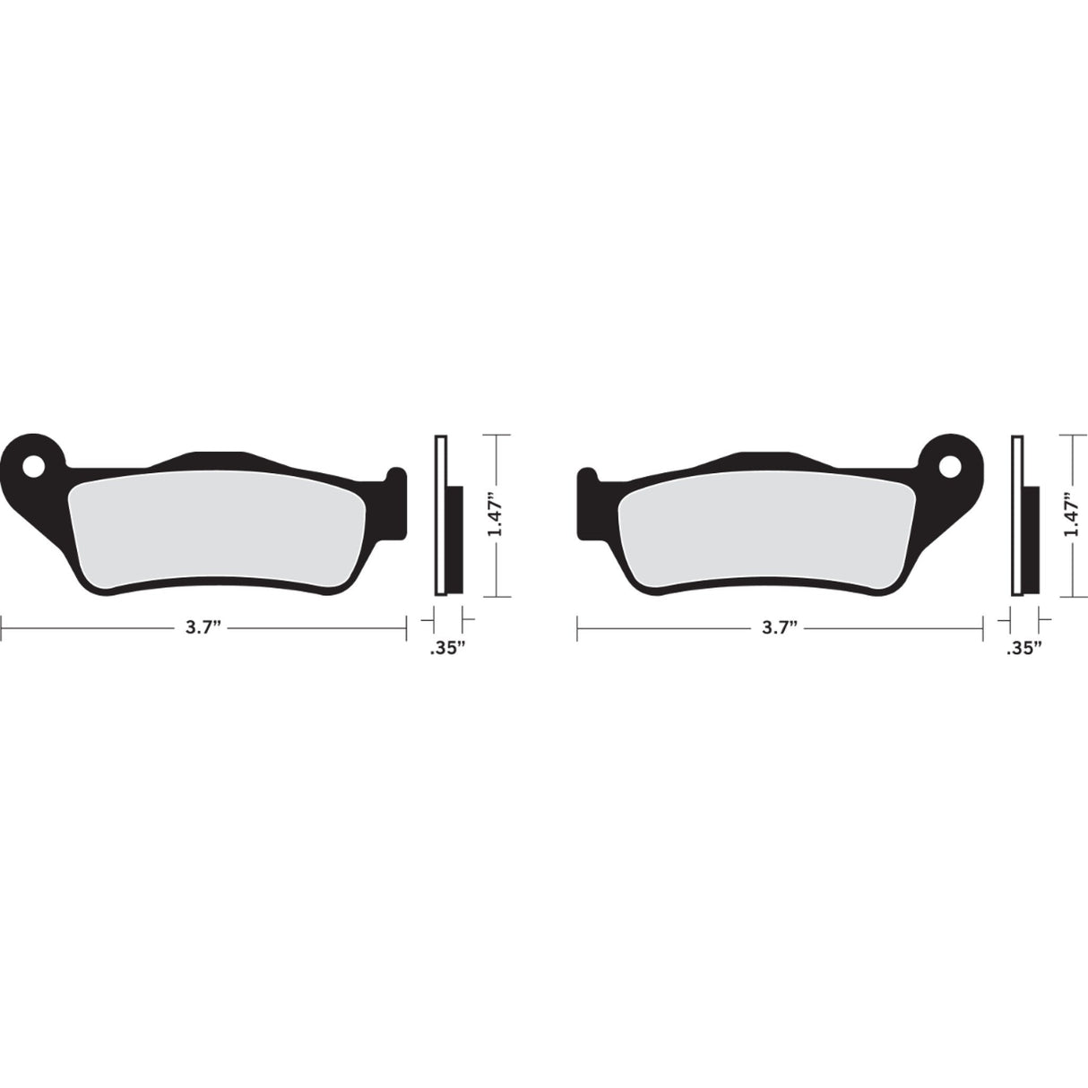 Drag Specialties Brake Pad - 1720-0282 For Harley Street 2015-2016