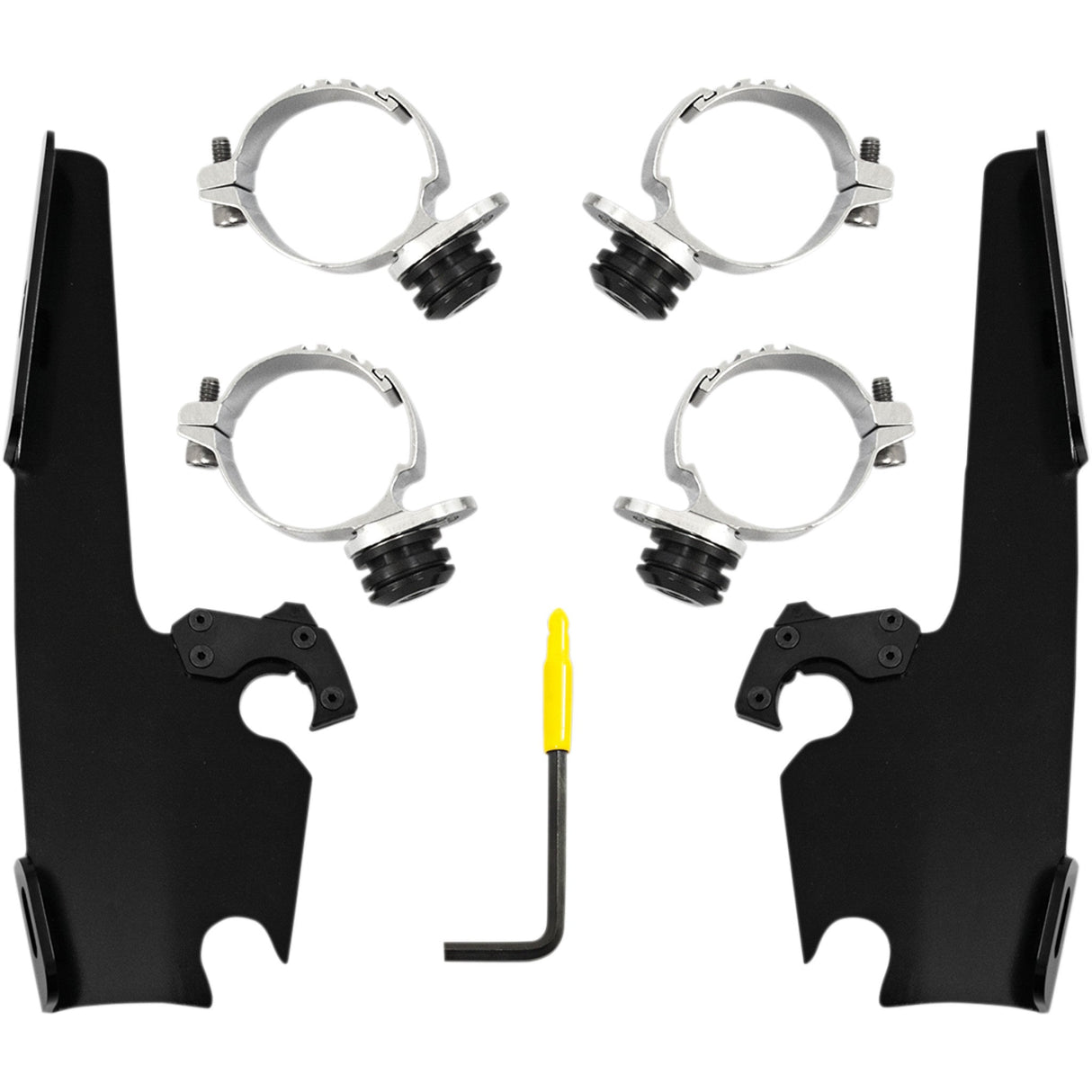 Memphis Shades Batwing Fairing Trigger-Lock Mounting Kit Black - MEB2036 For Harley Softail Low Rider 2018