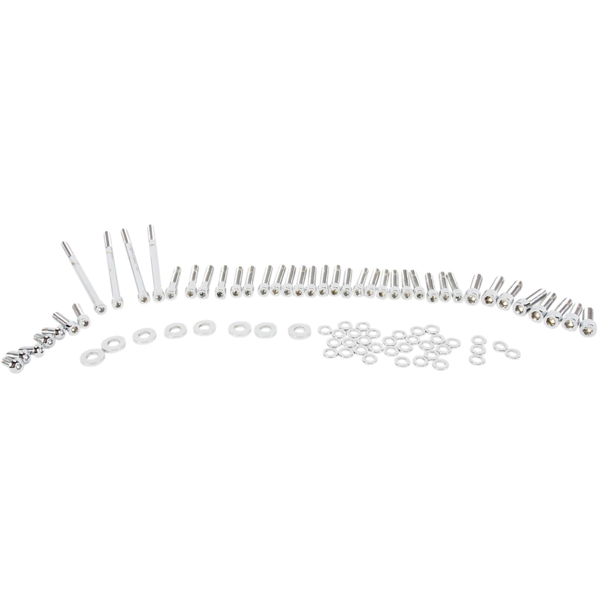 Gardner-Westcott Side Cover Bolt Kit Socket-Head Chrome - P-10-14-01 For Harley Touring 2007-2016