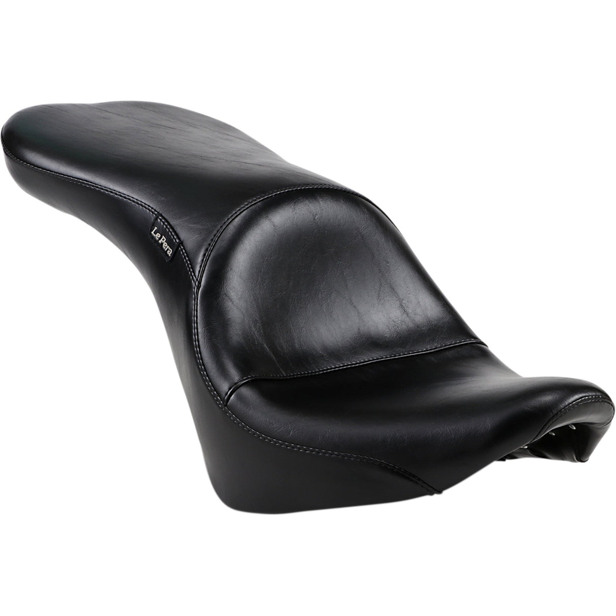 LePera Maverick Seat Without Backrest Smooth Black FL FX - LY-910S For Harley Softail 2018-2023