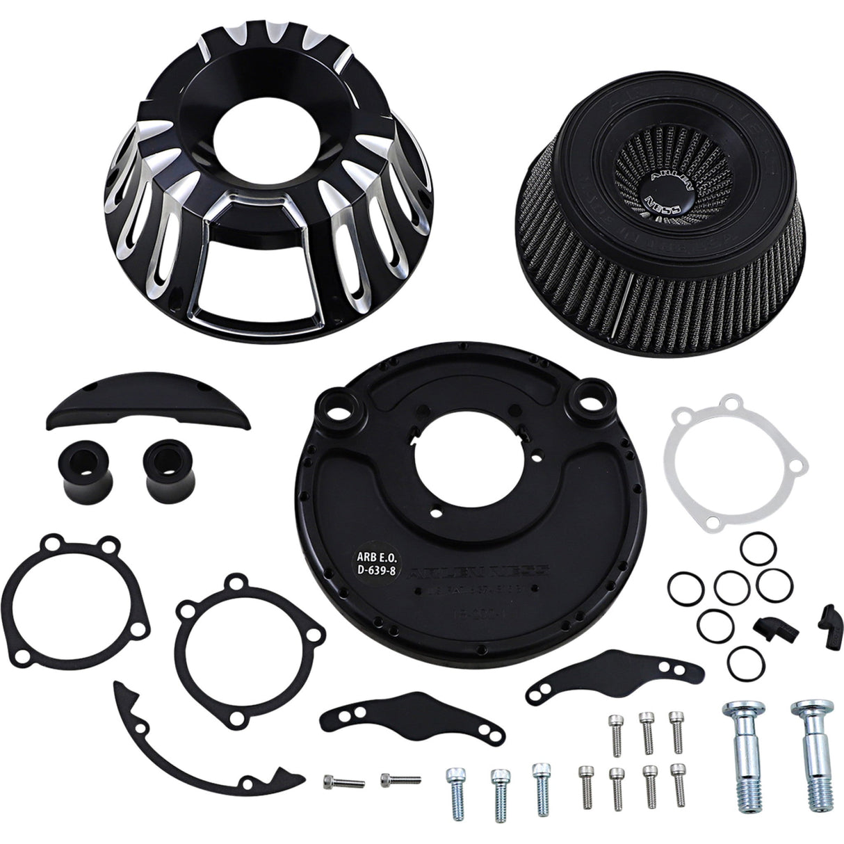 Arlen Ness Inverted Series Air Cleaner Kit — Deep Cut Black - 18-931 For Harley Sportster 1988-2022
