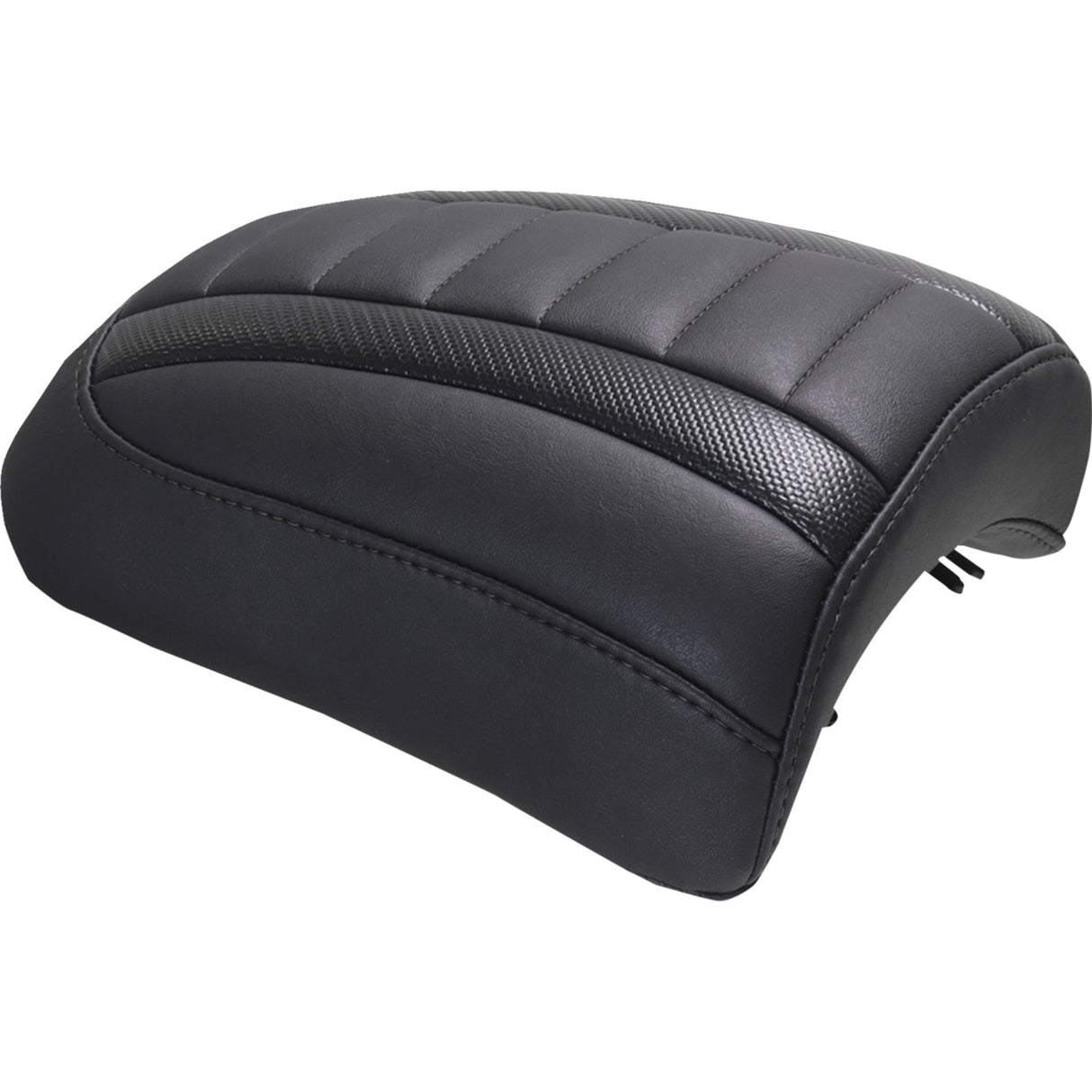 Mustang Padded Passenger Seat Cowl Deluxe Black Stitch - 88610 For Harley Touring 2023-2026