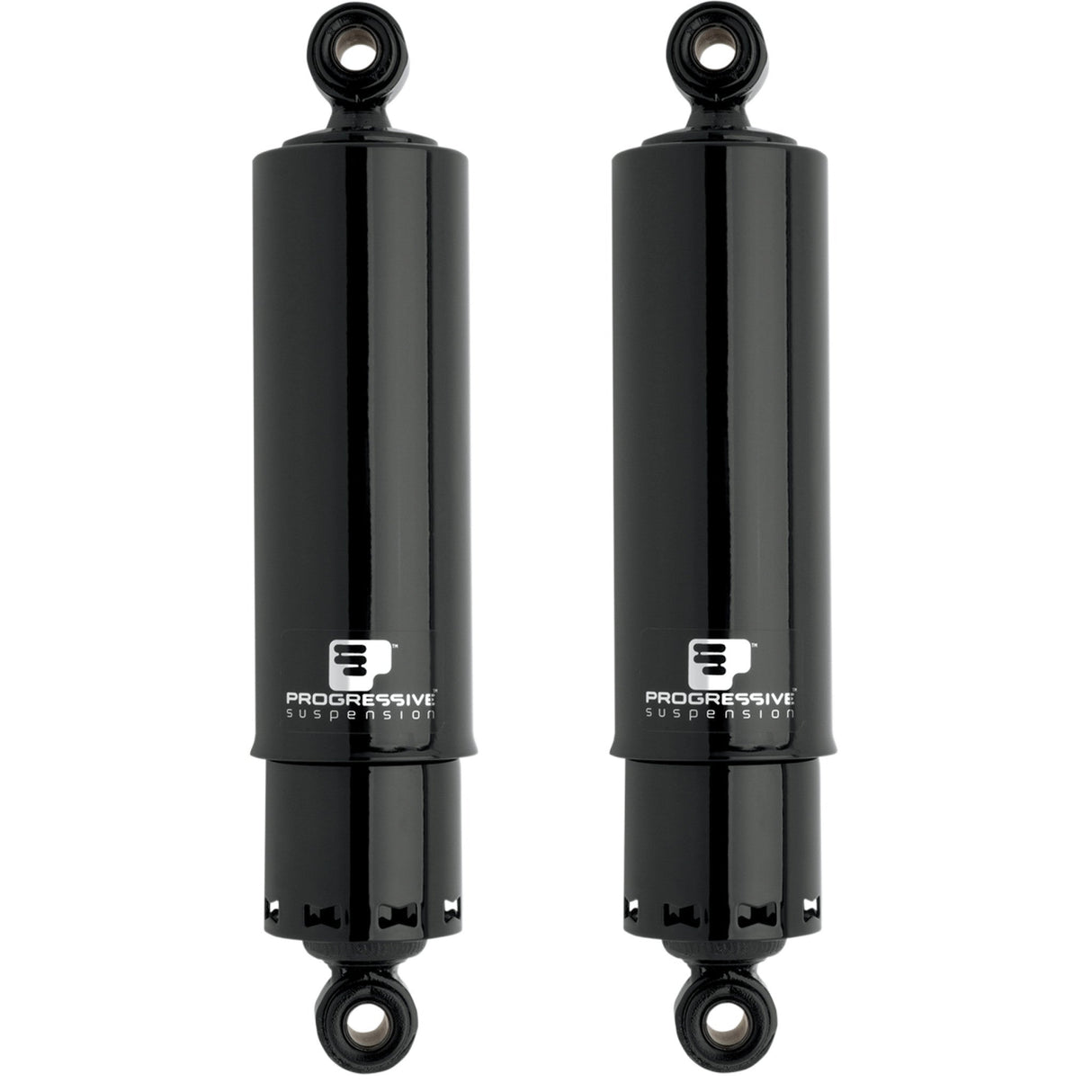 Progressive Suspension 412 Series With Covers Shock Absorber - 412-4046B For Harley Motorcycles 1991-2017