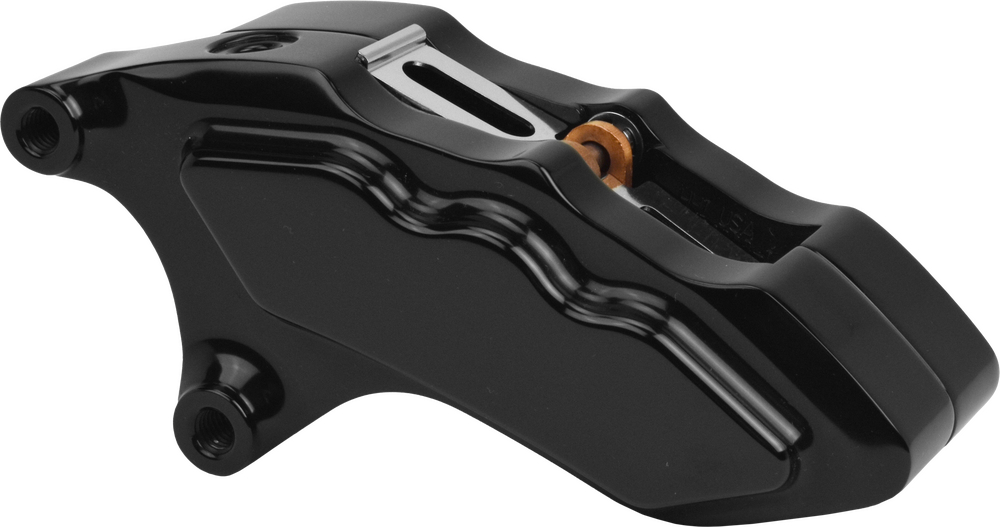 Hawg Halters Inc 6 Pist Diff Front Caliper L H Black With 11.8" Rotor - LHSAB6018 For Harley Motorcycles 2006-2023