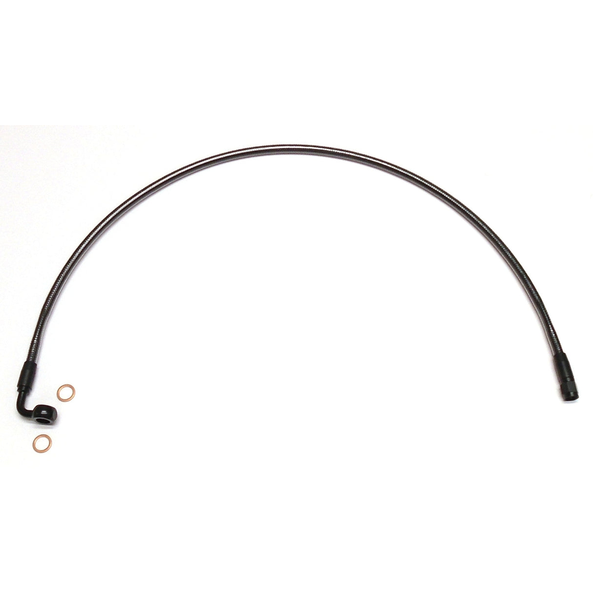 MAGNUM SHIELDING 1741-4480 AS47223 Alternate Length Designer Series ABS-Specific Front Brake Line Kit - 10 mm-90° - 23" - Black Pearl