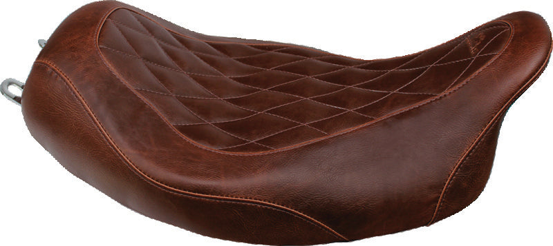 Mustang Motorcycle Rd King, Str Glide, Eagle Tripper Solo Seat Brown - 76722 For Harley Touring 2008-2021