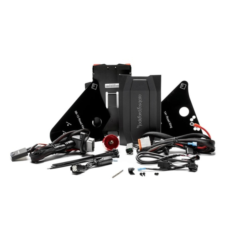 Rockford Fosgate 1998+ Harley Davidson Road King Amp Install Kit W Bluetooth Module - RFK-HDRK For Harley Road King 1998-2021
