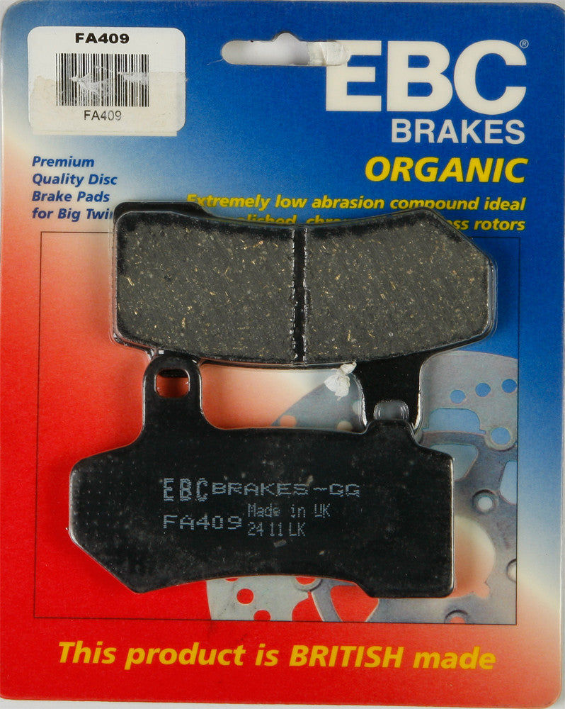 Ebc 15-409 FA409 BRAKE PADS FA409 ORGANIC