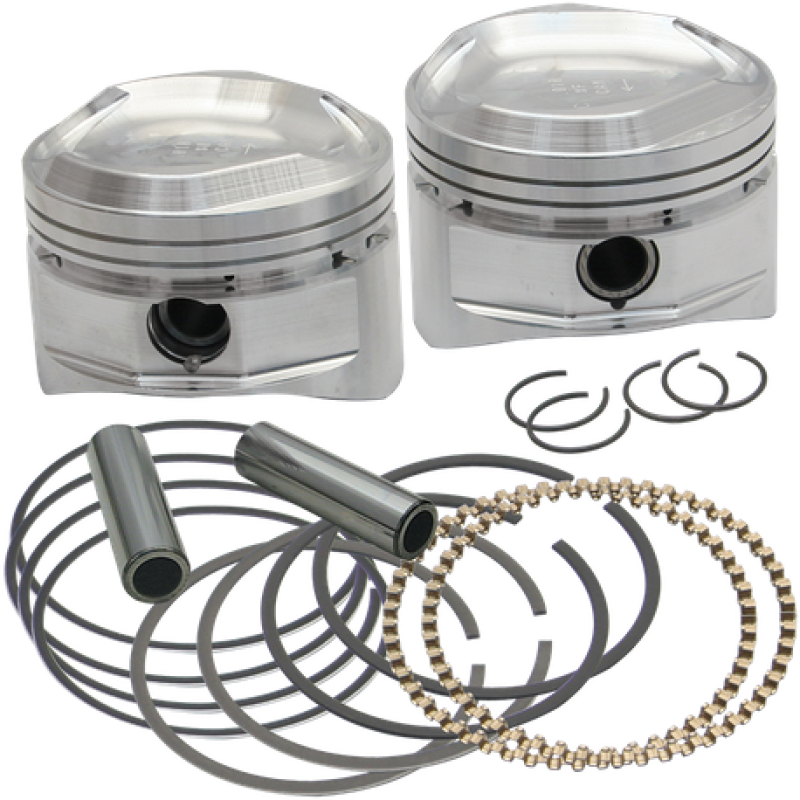 S&S Cycle BT HSF 3-5/8in Piston Set .010in - 92-1061 For Harley Motorcycles 1984-1999