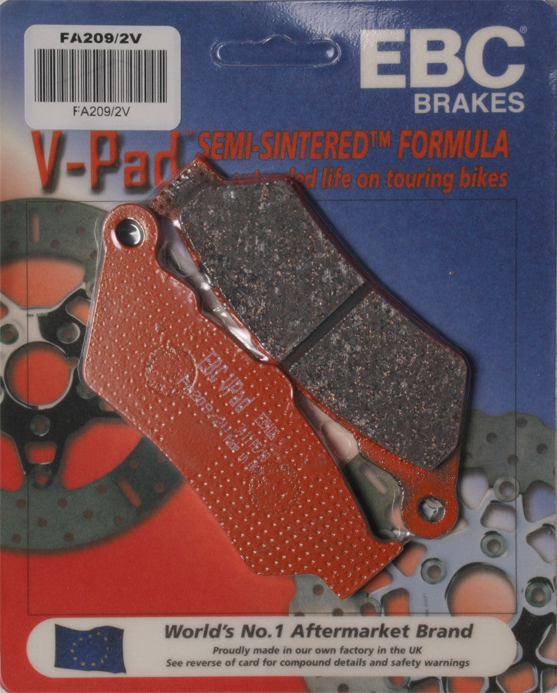 Ebc 15-209/2V FA209/2V BRAKE PADS V-SERIES