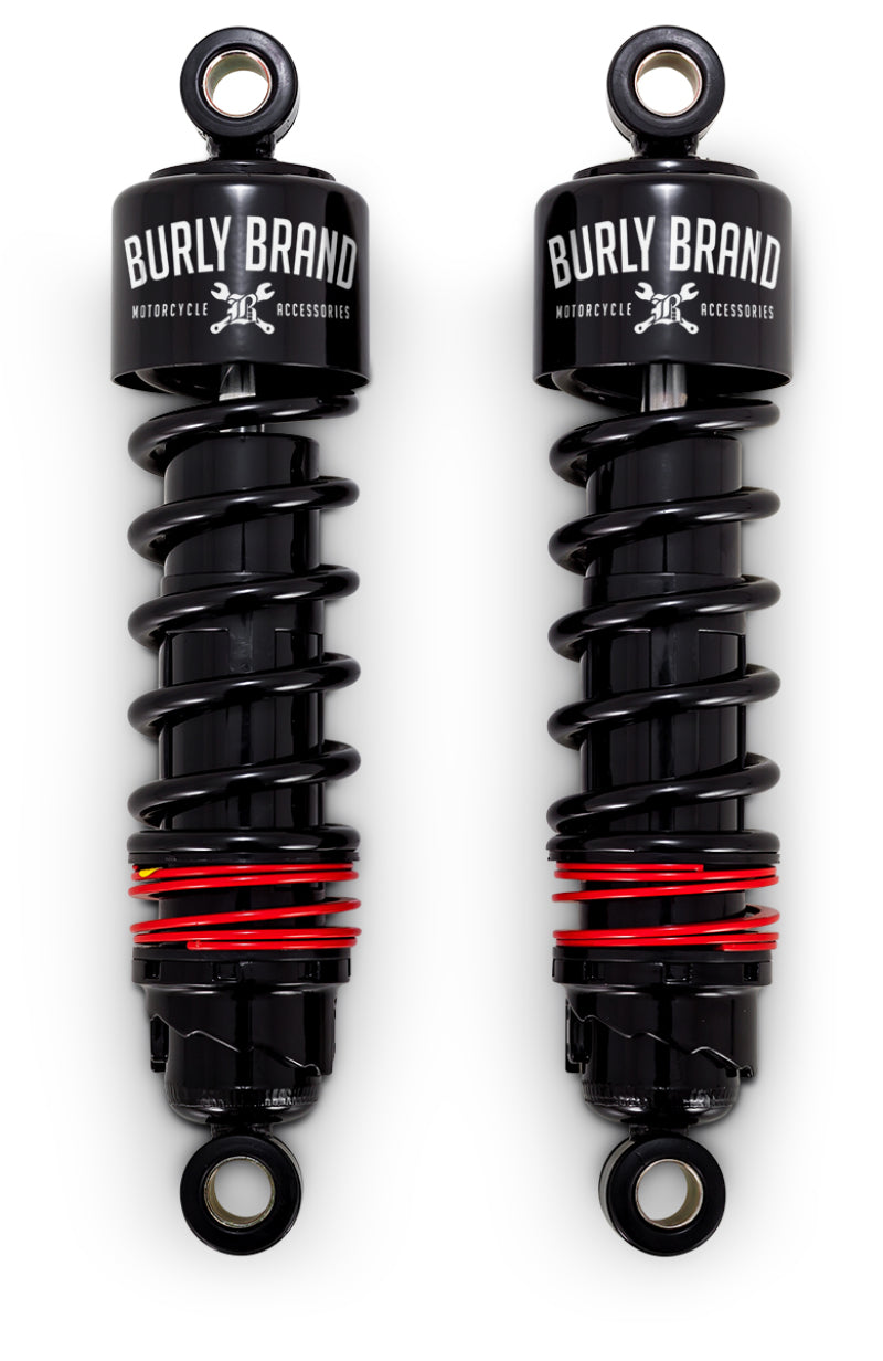 Burly Brand B28-1204B FLH Slammer Shocks - Black