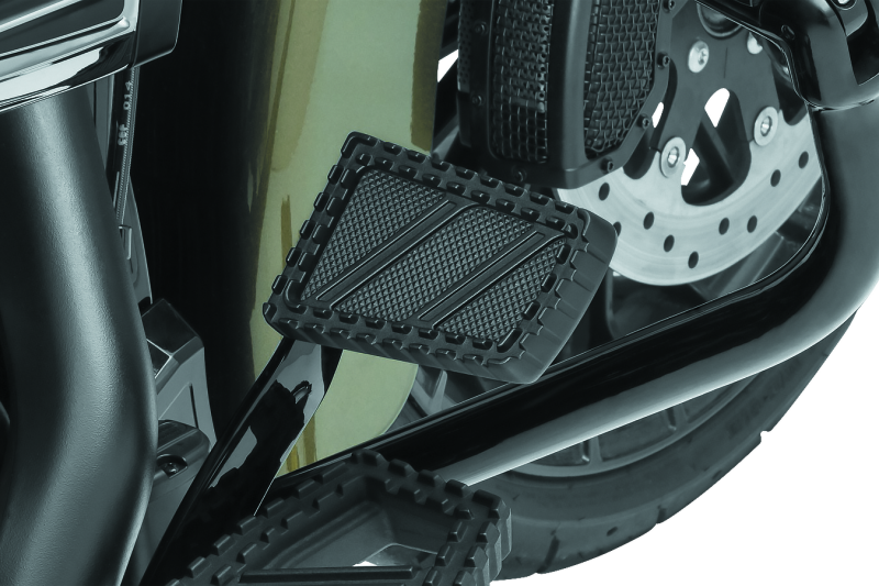 Kuryakyn 3575 Riot Brake Pedal Pad FL Models Satin Black