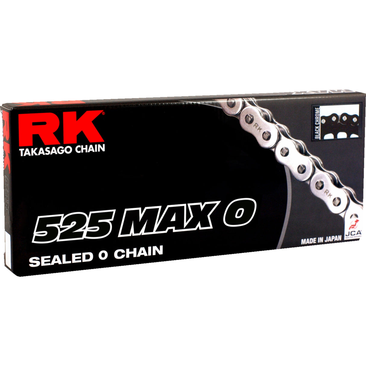 RK 1222-0650 525MAXO-130-BC 525 Max O Chain 525 Max O - Drive Chain - 130 Links - Black/Chrome